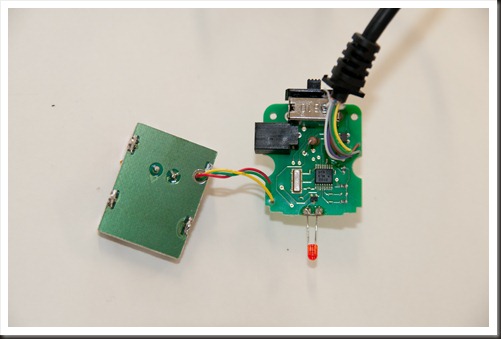 The two circuit boards in the unit